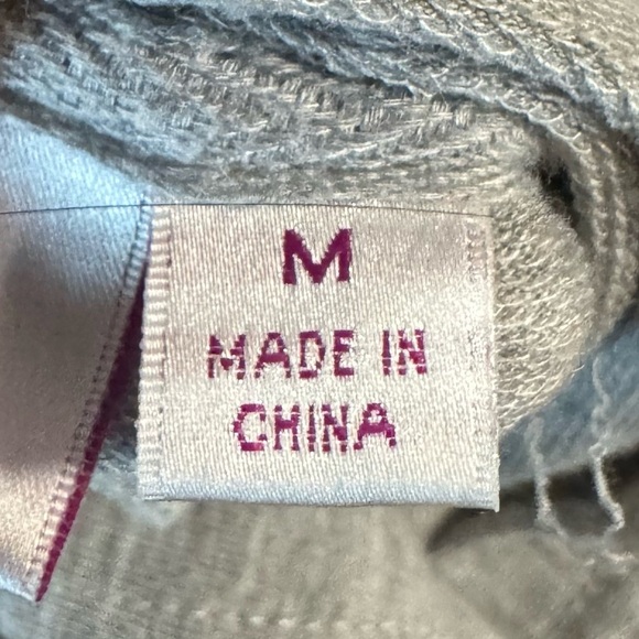 Quacker Factory Zip Up Sparkle Hoodie Sweatshirt Jacket Gray Sequin Size Large - Picture 8 of 9